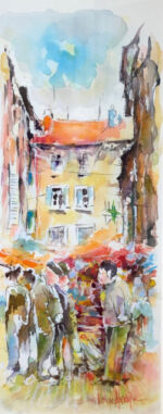 Marché dans la ruelle