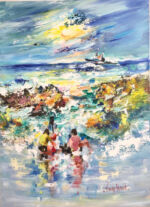 Enfants à Marée basse